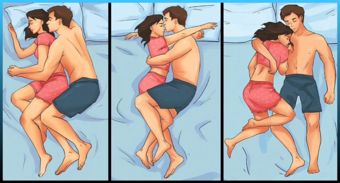 Sleeping Positions, Couple, health benefits, reducing stress, strengthening, immune system