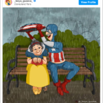 Captain-America-And-Snow-White