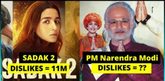 Trailers, Bollywood, Movie, Dislikes, Much-awaited-trailer, Sadak 2, Flak, Nepotism,