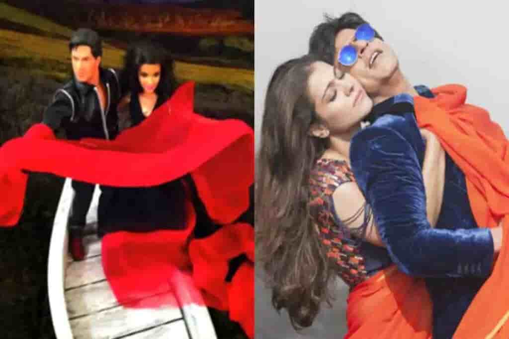 Shah Rukh Khan, Kajol, Kajol together with Shah Rukh Khan, Gerua, Shooting Dilwale’s Gerua