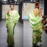 Deep-V-Neck-design-blouse-with-chords