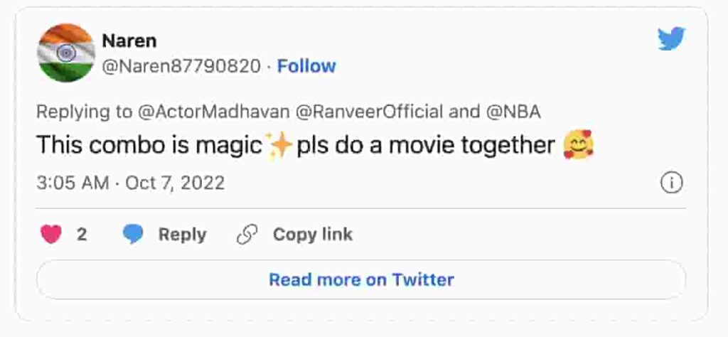 R Madhavan replies to troll who threatens to unfollow for pic with Ranveer  Singh