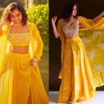 Two-piece-haldi-dress-for-bride-sister
