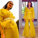 haldi-dress-for-bride-Peplum-Top-Ensemble