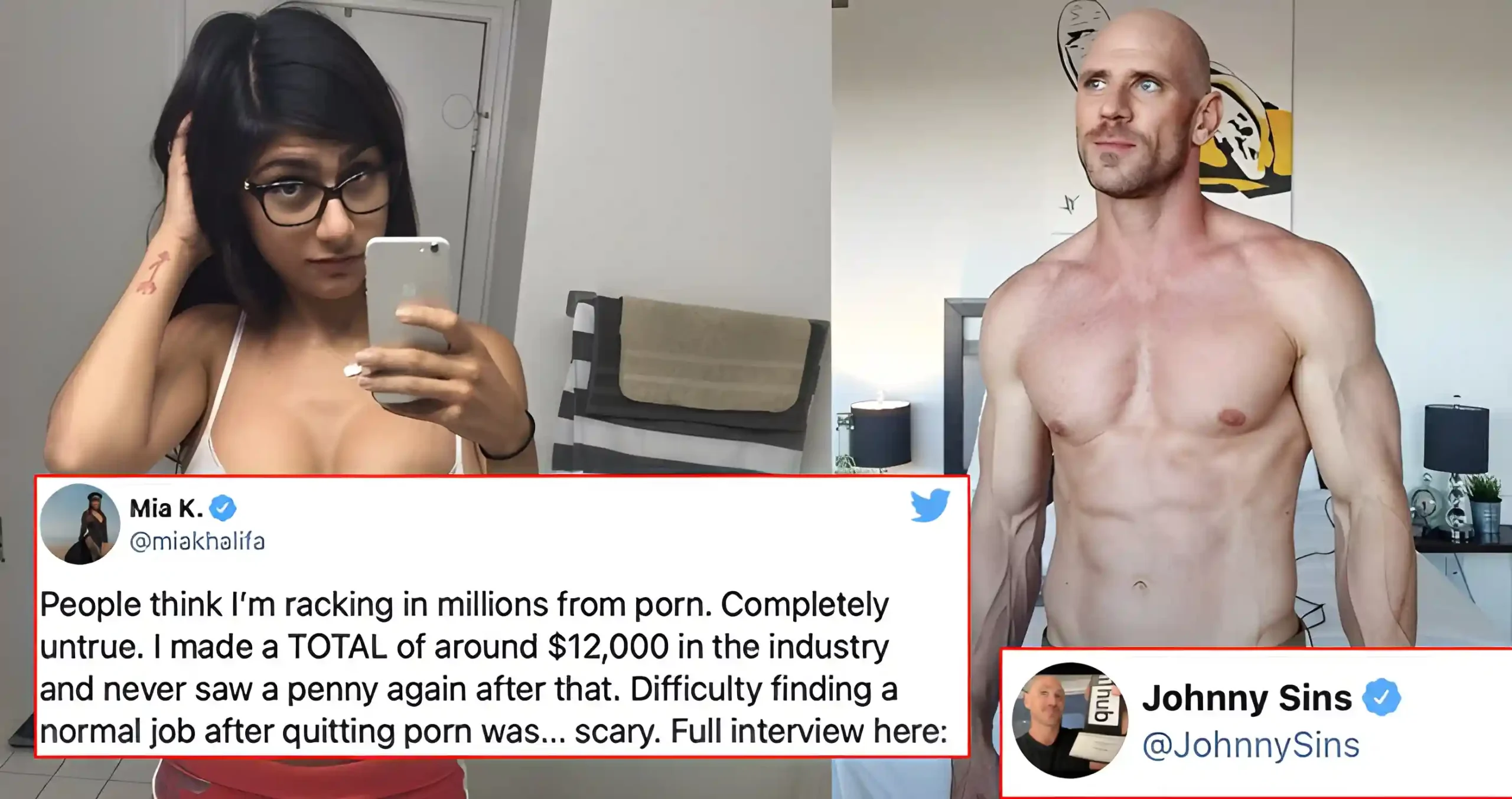 Mia Khalifa Shared Her Lifetime Income From Videos And Johnny Sins Gave A Hilarious Reply