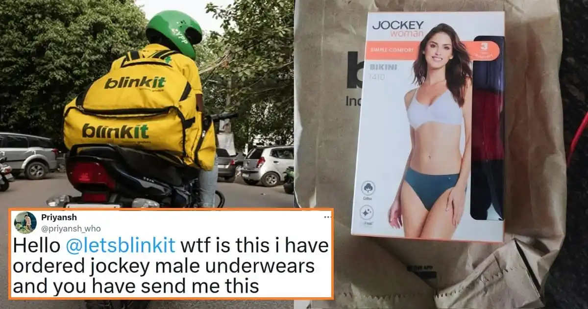 Man Orders Male Underwear From Blinkit, Receives Panties Instead – Here’s What Happened Next