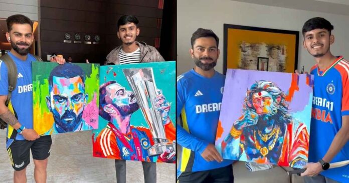 virat-kohli-gets-hanuman-jis-poster-by-fan-ahead-of-36th-birthday-in-mumbai