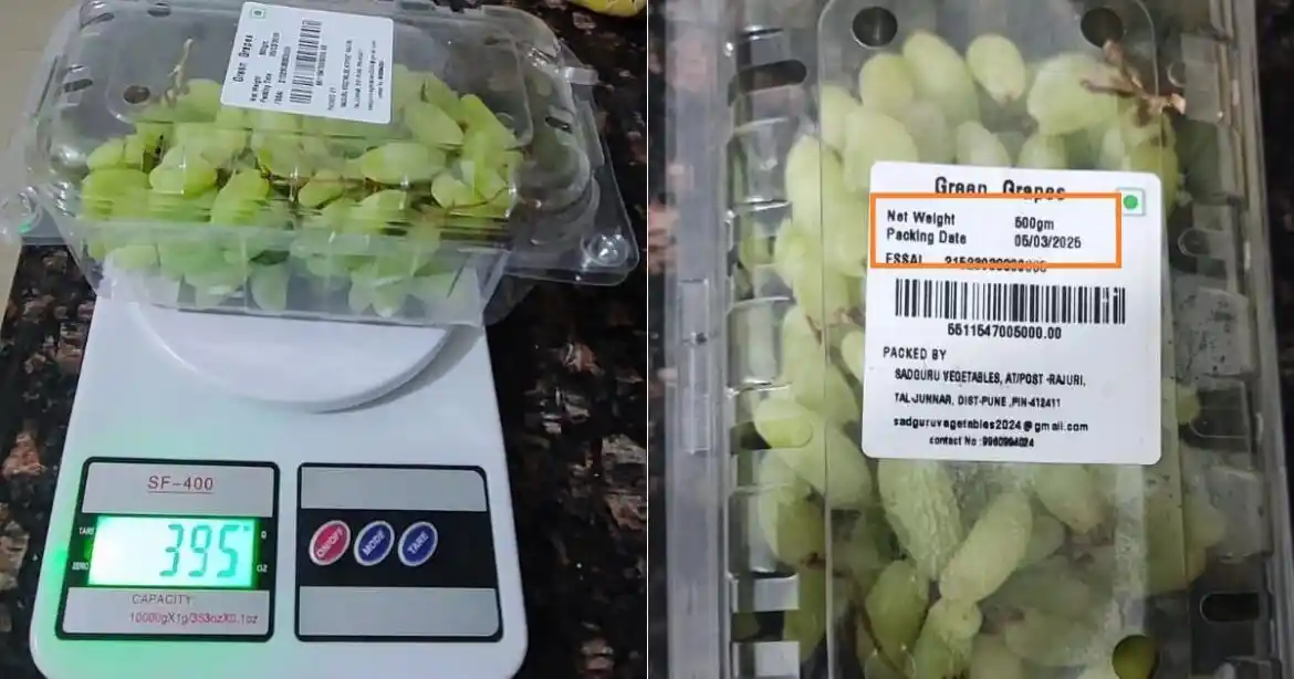 Blinkit Responds After Customer Slams Company For Delivering Grapes That Weigh Less Than Advertised