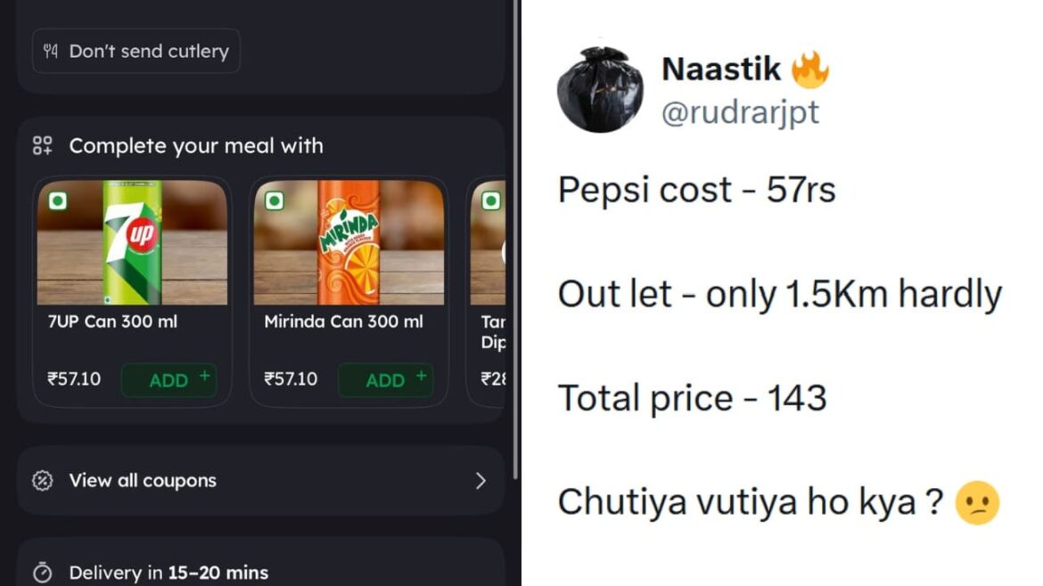 Zomato Responds And Explains Why It Charged ₹143 For A ₹57 Cold Drink