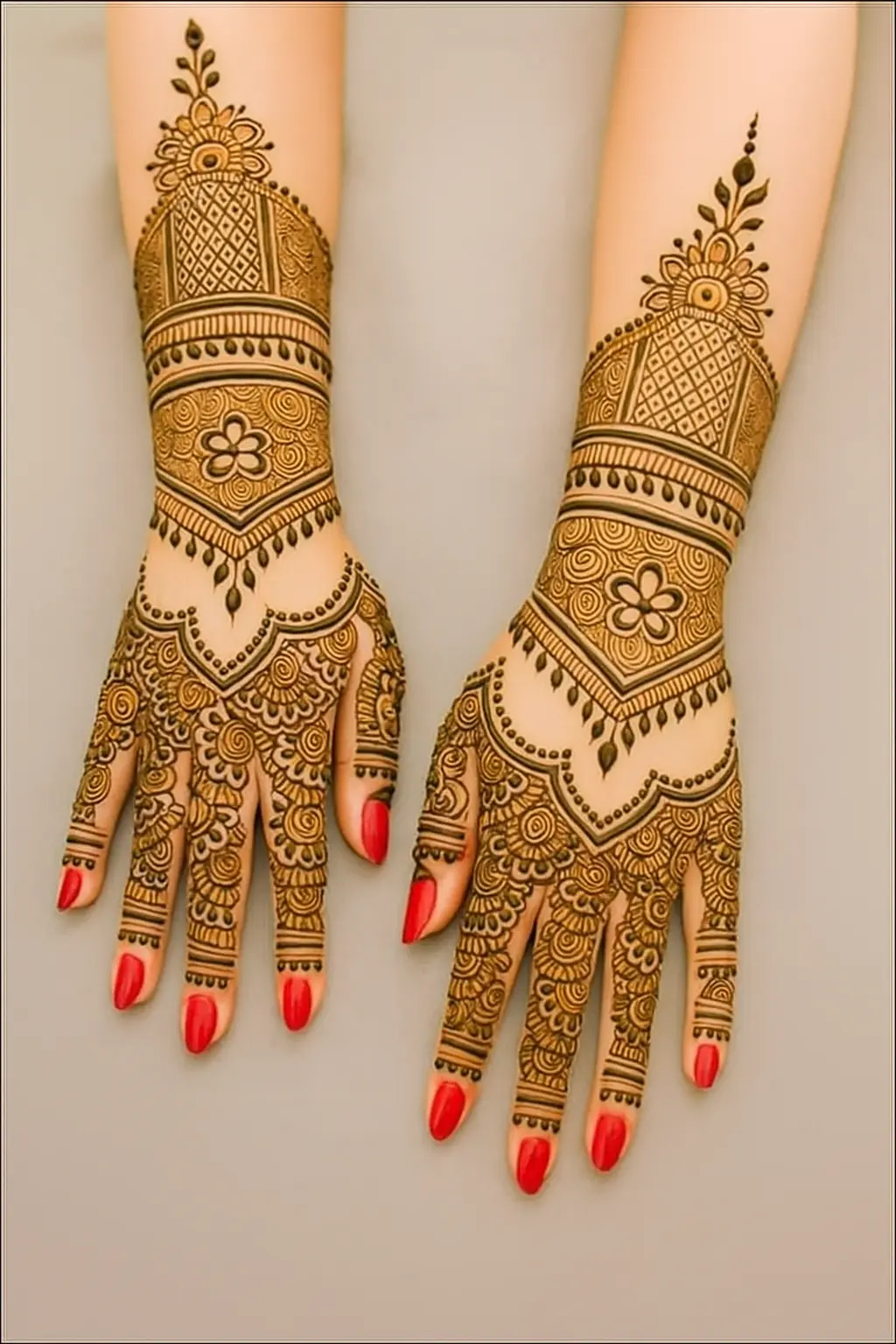 Easy back hand mehndi design 2025