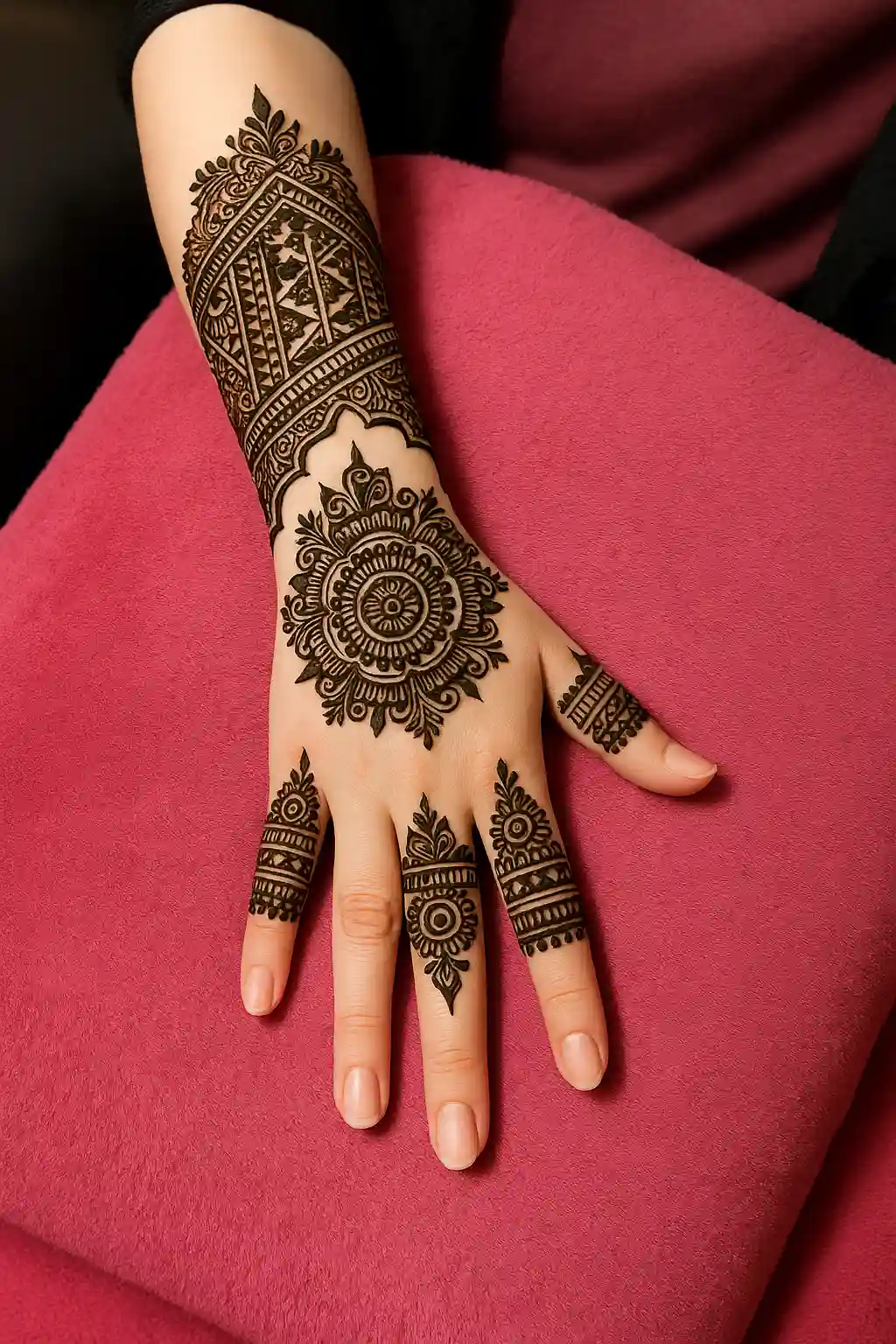 Instagram stylish back hand mehndi designs