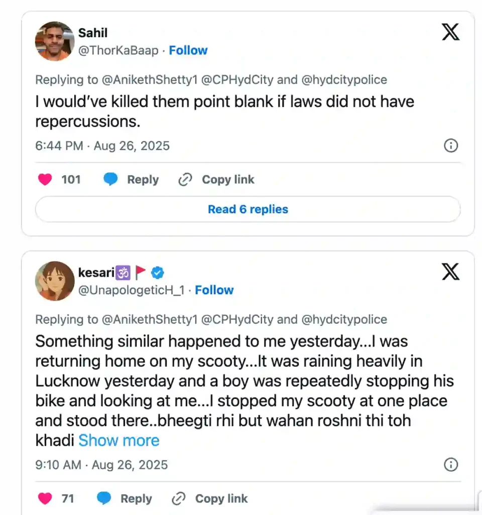 3 Men on Bike Harass Girls on Scooty with Peacock Feather