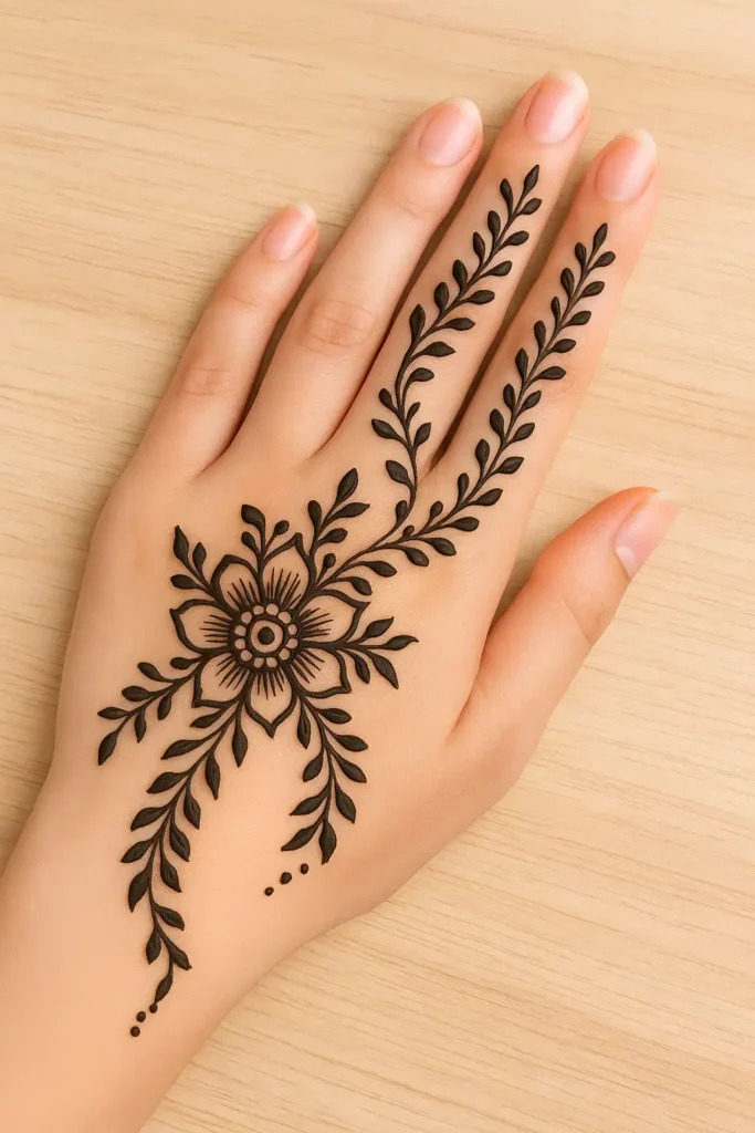 Instagram stylish back hand mehndi designs 2025