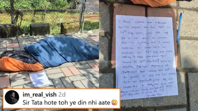 tcs-responds-after-employee-sleeping-outside-pune-office-footpath