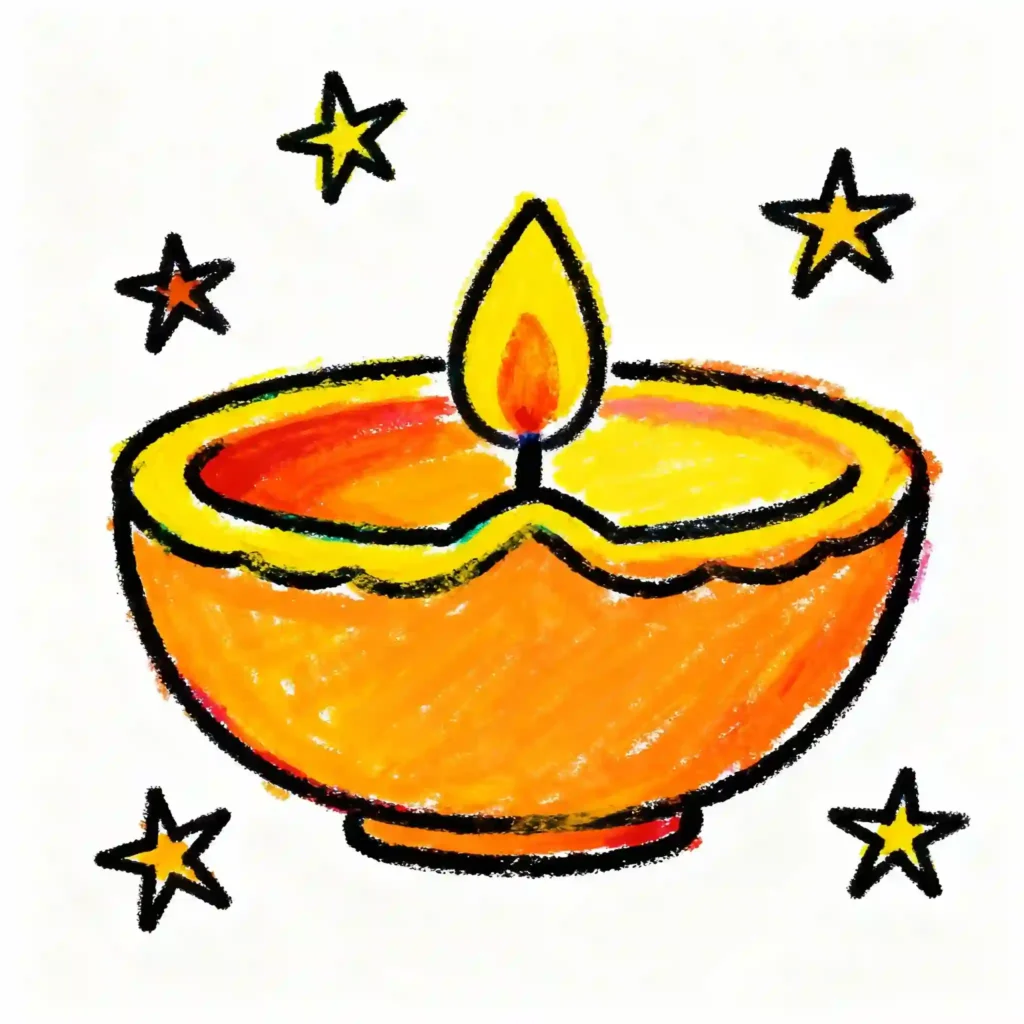 diwali drawing easy 2025