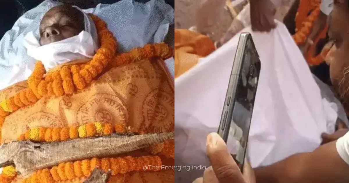 Bihar Man Stages Own Funeral: Retired IAF Officer Fools Village in Emotional Twist to Inaugurate Cremation Ground – Viral Video