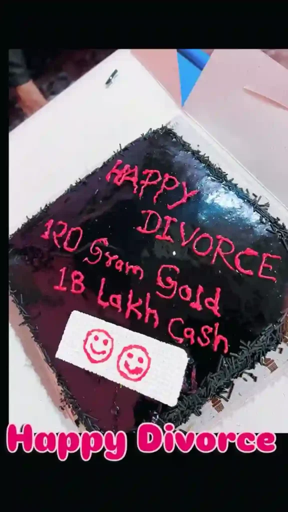 divorce celebration video viral 2025