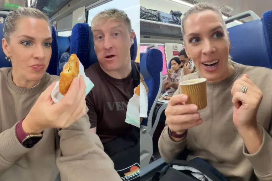 Indian train ginger chai British reaction
