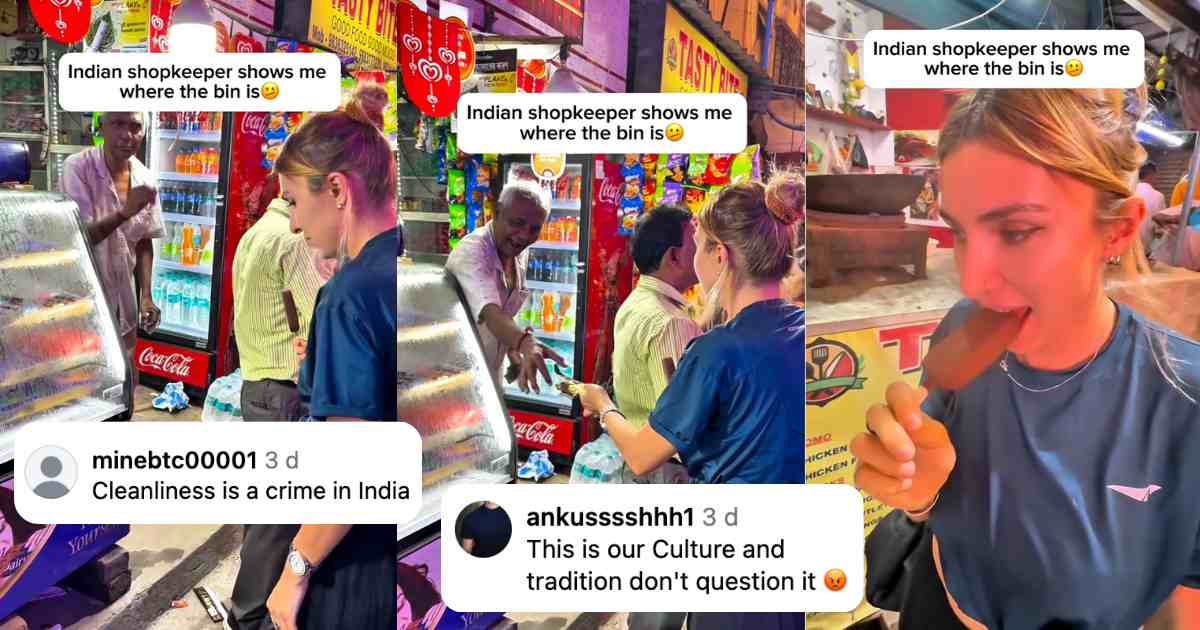 Indian Shopkeeper Criticised For Asking Foreigner To Throw Wrapper On Road, Viral Video Sparks Debate
