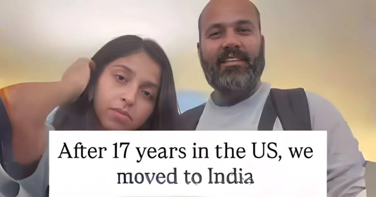 NRI Couple Left US After 17 Years for India’s “Peace of Mind” Video Viral