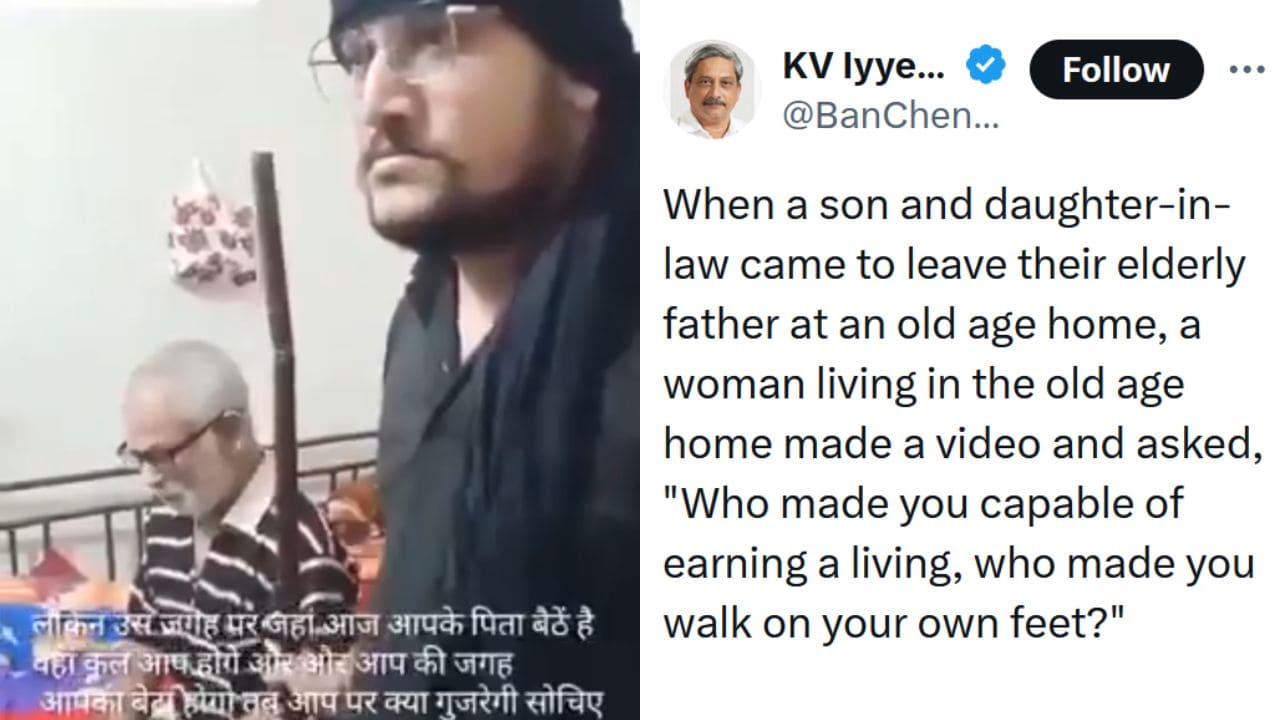 Woman’s Heart-Wrenching Confrontation with Son for Abandoning Sick Father at Old-Age Home: “Who Made You Walk?” – Viral Video Sparks Fury on Family Values
