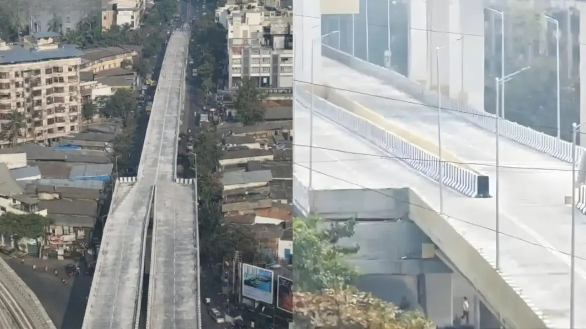 4-Lane Flyover Suddenly Narrows to 2 Lanes in Mira-Bhayandar: Viral Video Sparks Outrage, Government Responds