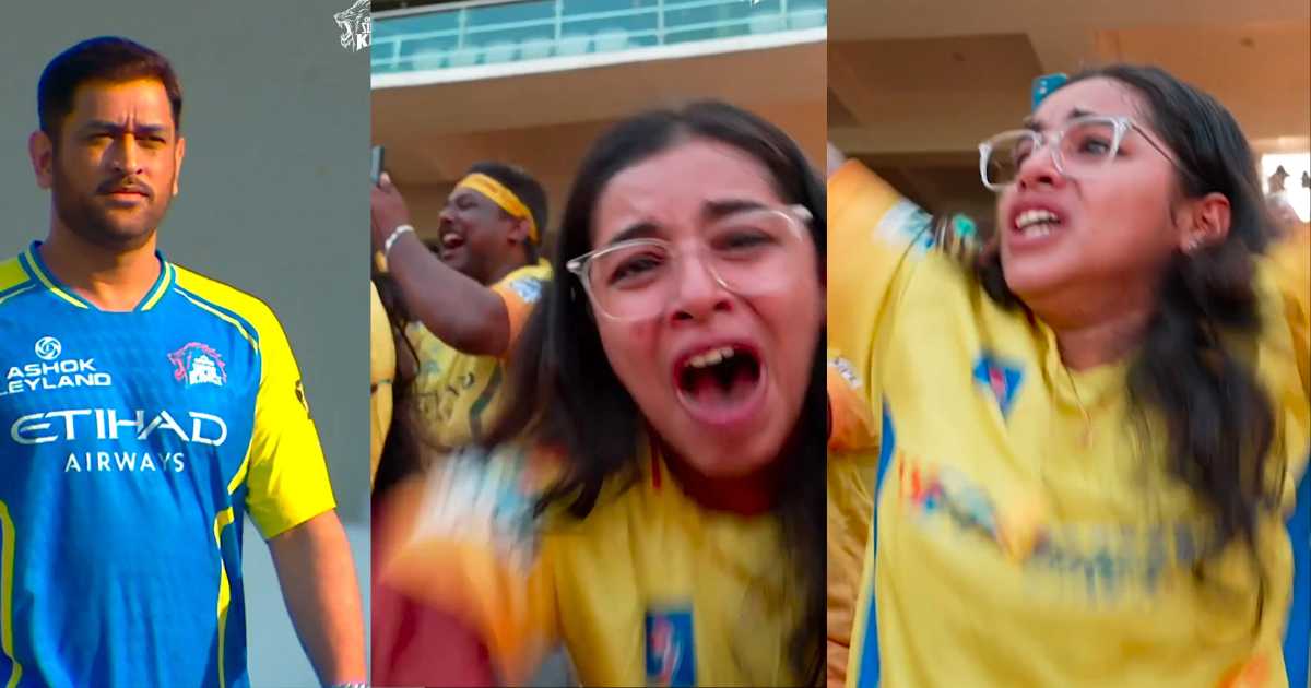 Chepauk Erupts as MS Dhoni Walks In – Female CSK Fan Breaks Down in Tears in Viral Heart-Melting Moment (March 2026)
