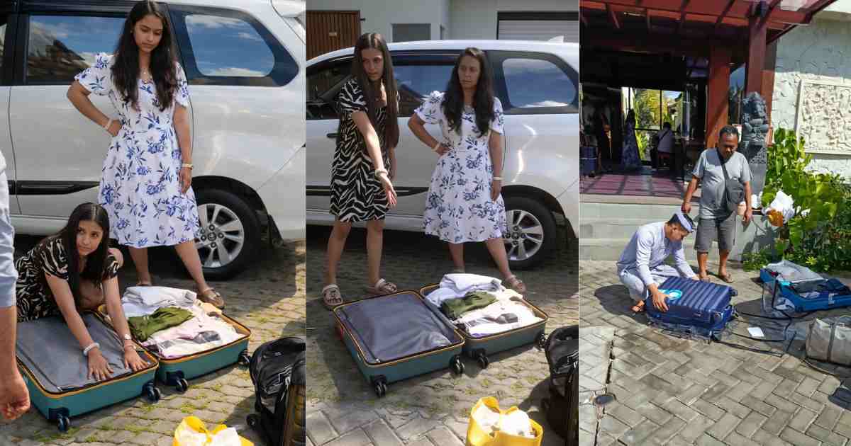 Indian Tourists Caught Stealing Hotel Items in Bali: Staff Check Luggage in Viral Video, Sparks Outrage