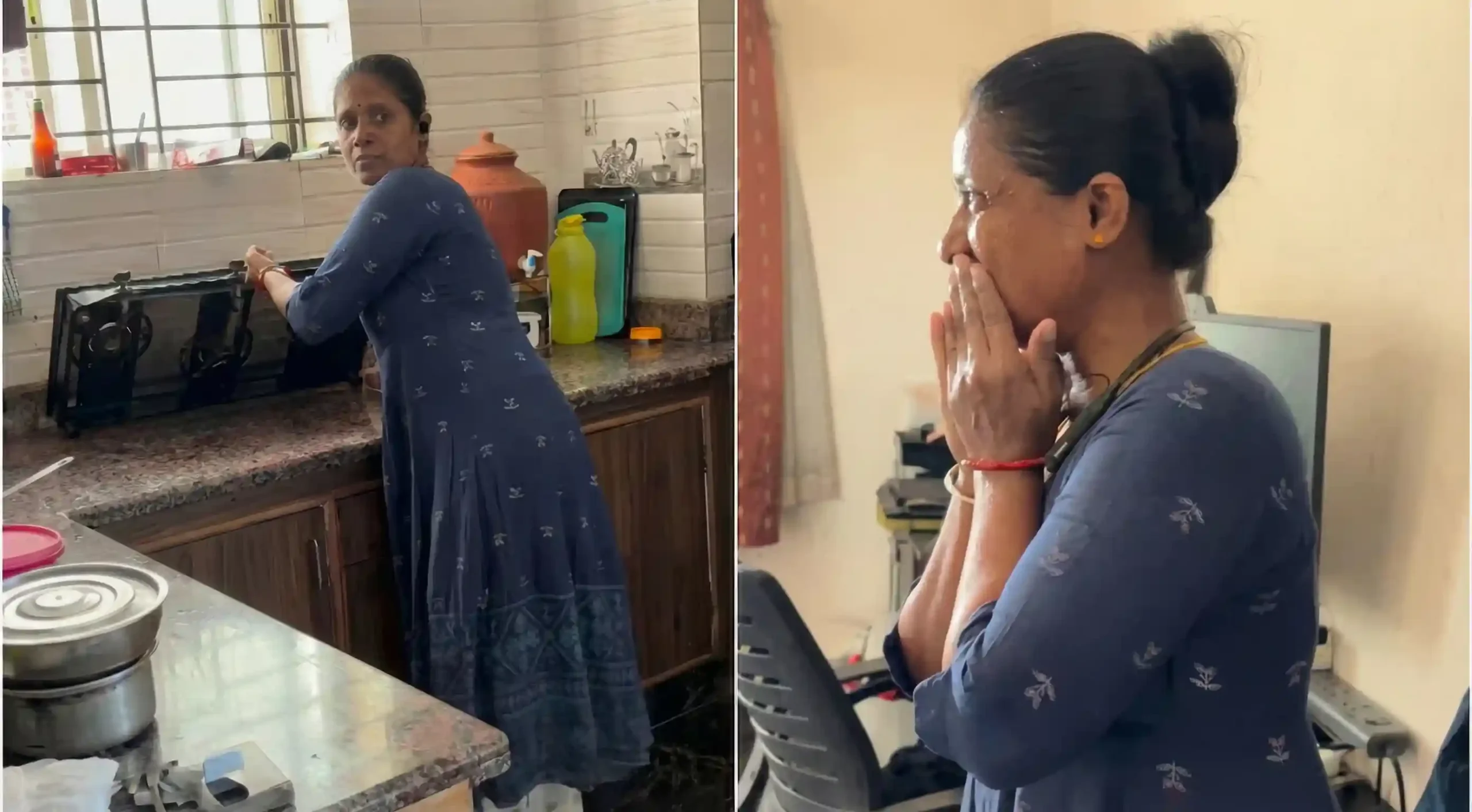 Family Gifts Air Cooler to House Help – Her Priceless Reaction Melts Hearts & Goes Massively Viral