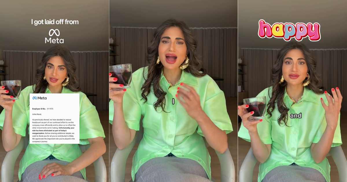 Meta Employee Asha Raval Celebrates Layoff, Says “My Soul Was Dying” – Reveals Next Move in Viral Post