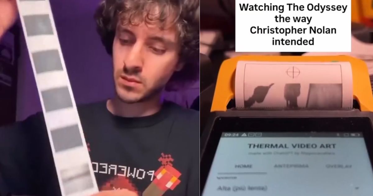 Fan Prints Christopher Nolan’s The Odyssey Frame by Frame on Receipt Printers and Turns It into a Lo-Fi Flipbook Animation
