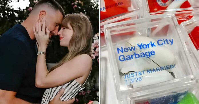 taylor-swift-travis-kelce-wedding-trash-25-per-cube-viral-2026