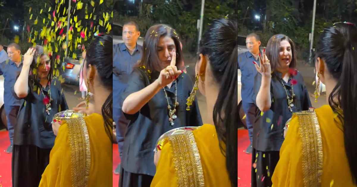 Farah Khan Refuses Tilak on Forehead, Asks to Apply It on Hand Instead – Netizens React